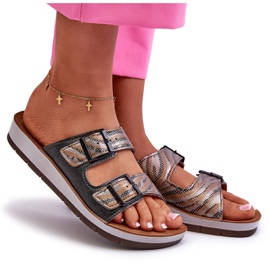 Chanclas Mujer Cómodas Con Hebillas Inblu CP000045 Negro 10