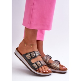 Chanclas Mujer Cómodas Con Hebillas Inblu CP000045 Negro 2