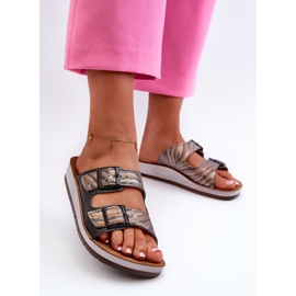 Chanclas Mujer Cómodas Con Hebillas Inblu CP000045 Negro 3