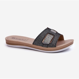 Chanclas Mujer Cómodas Brillantes Inblu BA000050 Negro 3