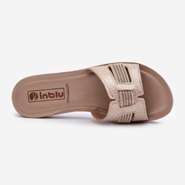 Chanclas Mujer Cómodas Brillantes Inblu BA000050 Dorado 7