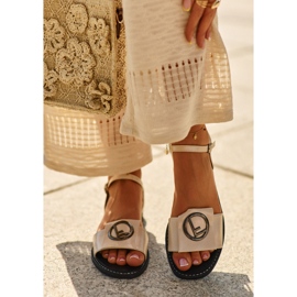 Sandalias Mujer Con Decoración S.Barski KV27-045 Dorado 2
