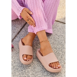 Chanclas con plataforma de espuma Airaplea de mujer de color rosa rosado 5
