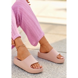Chanclas con plataforma de espuma Airaplea de mujer de color rosa 2