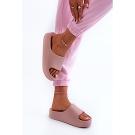 Chanclas con plataforma de espuma Airaplea de mujer de color rosa rosado 9