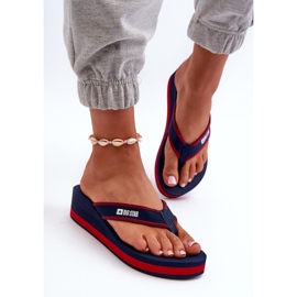Chanclas de Cuña Mujer Big Star NN274A725 Azul Marino 4