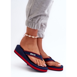 Chanclas de Cuña Mujer Big Star NN274A725 Azul Marino 1