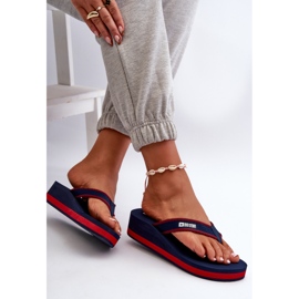 Chanclas de Cuña Mujer Big Star NN274A725 Azul Marino 6