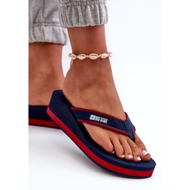 Chanclas de Cuña Mujer Big Star NN274A725 Azul Marino 5