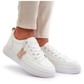 Zapatillas Mujer Deportivas Con Plataforma Con Adorno, Blancas Vinceza 13613 blanco 14