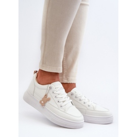 Zapatillas Mujer Deportivas Con Plataforma Con Adorno, Blancas Vinceza 13613 blanco 6