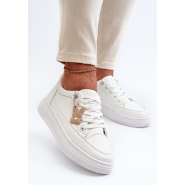 Zapatillas Mujer Deportivas Con Plataforma Con Adorno, Blancas Vinceza 13613 blanco 7