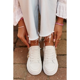Zapatillas Mujer Deportivas Con Plataforma Con Adorno, Blancas Vinceza 13613 blanco 5
