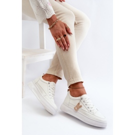 Zapatillas Mujer Deportivas Con Plataforma Con Adorno, Blancas Vinceza 13613 blanco 11