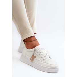 Zapatillas Mujer Deportivas Con Plataforma Con Adorno, Blancas Vinceza 13613 blanco 12