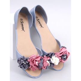 Melisa con flores Carmil Grey gris 1 Melisa con flores Carmil Grey gris 1