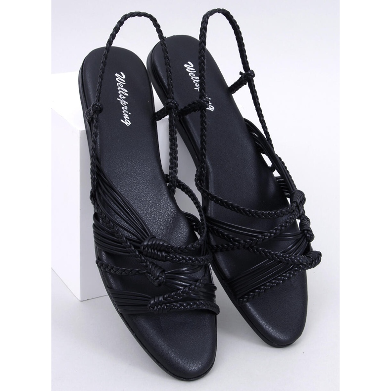 Limbe Sandalias estilo boho negro 1