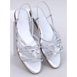 Limbe Sandalias estilo boho plateadas plata 1