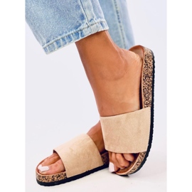 Freys Chanclas corcho caqui beige 3