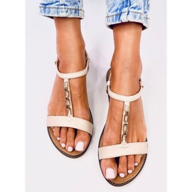 Sandalias mujer Luzzi Beige 4