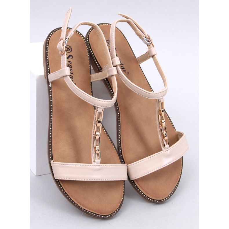 Sandalias mujer Luzzi Beige 1
