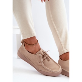 Zapatos Mujer Sergio Leone SP021 Ante Beige 9