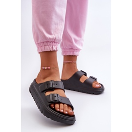 EVento Chanclas de Espuma para Mujer con Plataforma Melorea Negra negro 2