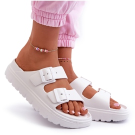 Chanclas de Mujer de Espuma con Plataforma Blanco Melorea 7