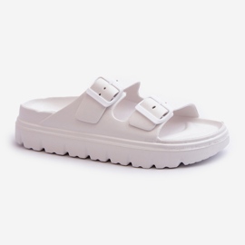 Chanclas de Mujer de Espuma con Plataforma Blanco Melorea 3