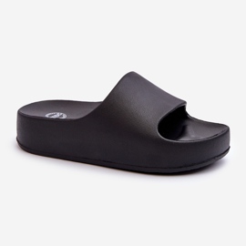 Chanclas con plataforma de espuma Airaplea de mujer de color negro 3