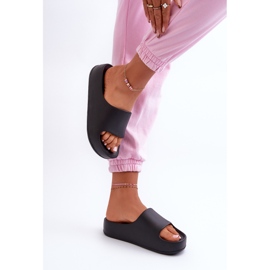 Chanclas con plataforma de espuma Airaplea de mujer de color negro 5