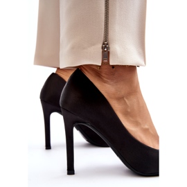 Sweet Shoes Tacones altos Fairine negros con lazo 4