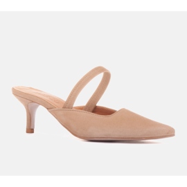 Marco Shoes Las chanclas de Emilian beige 2