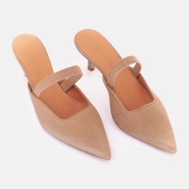 Marco Shoes Las chanclas de Emilian beige 4