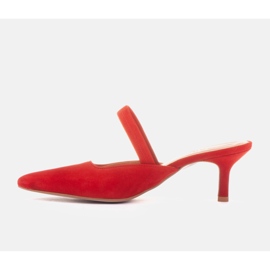 Marco Shoes Las chanclas de Emilian rojo 4