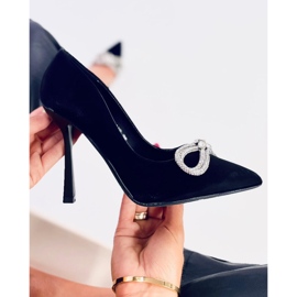 Elegantes tacones con piedras Sugar Black negro 4