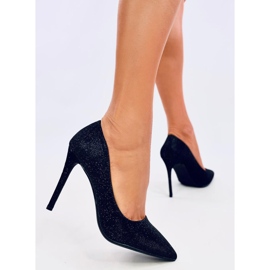 Zapatos de salón de mujer Anabelle Black irisados negro 4