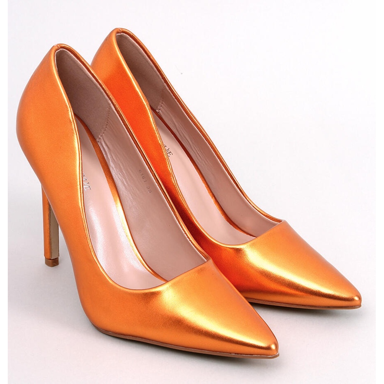 Zapatos de salón con tacón de aguja Carra Orange naranja 1