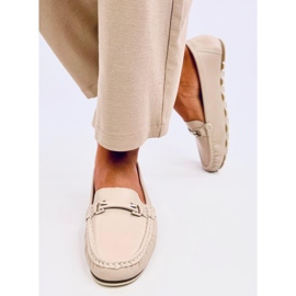 Mocasín clásico con plantilla de piel Debell Beige 2