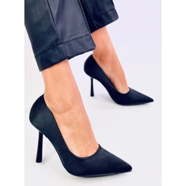 Bombas con un tacón único de Lesley Black negro 4
