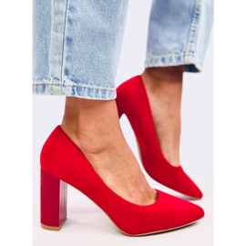 Annette Zapatos de tacón de aguja rojos 3