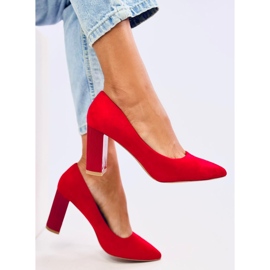Annette Zapatos de tacón de aguja rojos 5
