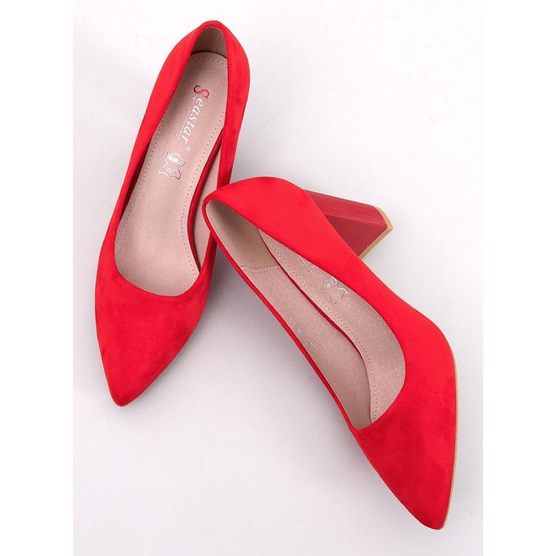 Annette Zapatos de tacón de aguja rojos 1