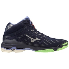 Zapatillas de voleibol Mizuno Wave Voltaje Mid V1GA216511 azul 1
