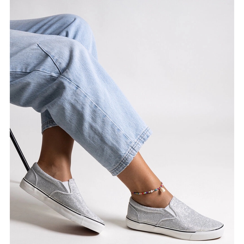 Zapatillas Lublubah plateadas brillantes plata 1