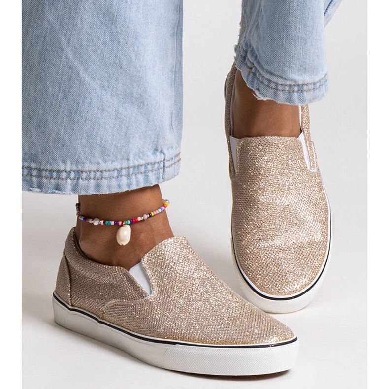 Zapatillas Lublubah doradas brillantes dorado 1