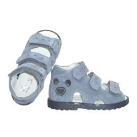 Kornecki KORORT16 Sandalias de piel azul marino 2