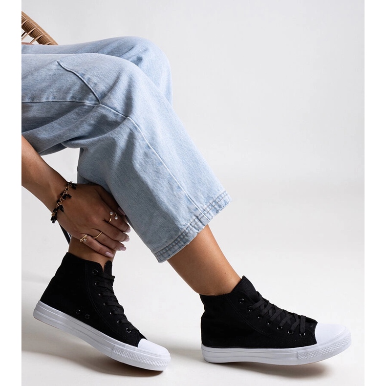 Bez marki Zapatillas altas Ghanem negras negro 1 Bez marki Zapatillas altas Ghanem negras negro 1
