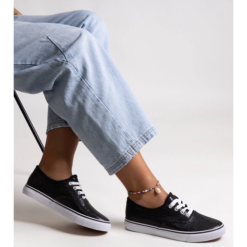 Zapatillas Merri negras brillantes negro 1