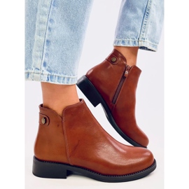 Botines Chelsea de mujer Barbarella Camel marrón 3